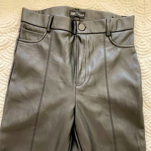 Zara Faux Leather Skinny Pants